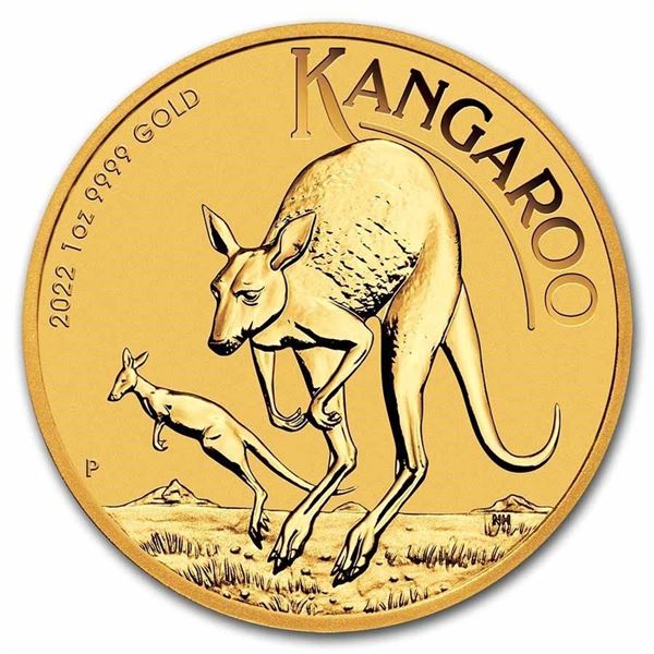 2022 Australia 1 oz Gold Kangaroo BU MS-64