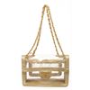 Image 6 : Chanel Vinyl Gold Lambskin Flap Maxi Shoulder Bag