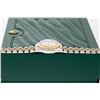 Image 7 : Rolex Ladies 18K 2T Sapphire Quickset Ivory Pyramid Datejust 26mm with Box