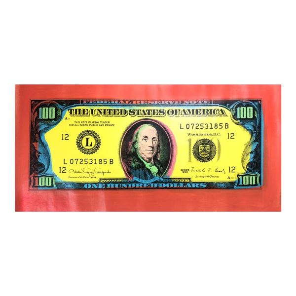 100 Dollar Old Ben Bill By Steve Kaufman (1960-2010)