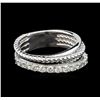 Image 1 : 0.65 ctw Diamond Ring - 14KT White Gold