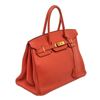 Image 2 : Hermes Rouge Piment Togo Leather Birkin 35 Satchel Bag