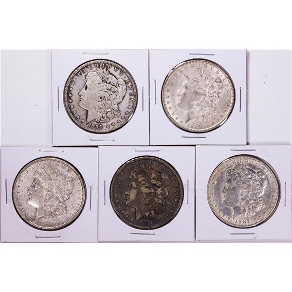 1887-1891 Morgan Silver Dollar Coin Collector's Set