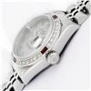 Image 5 : Rolex Quickset Gray Roman Diamond & Ruby Datejust Wristwatch 26MM