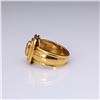 Image 3 : Heavy 18k Yellow Gold Sapphire Ring