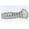 Image 4 : Rolex Stainless Steel Quickset Silver Index Diamond And Emerald Date Watch 26MM