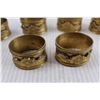 Image 4 : (10) Brass Napkin Holders