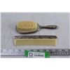 Image 1 : Vintage Silver Plated Brush and Comb