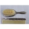 Image 2 : Vintage Silver Plated Brush and Comb