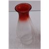 Image 4 : Vintage Red Glass Kerosene Lamp