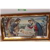 Image 2 : *Large Religious Painting in Mirror Frame - 32" x 18 1/2"