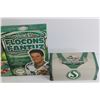 Image 3 : (3) Boxes of Saskatchewan Rough Riders Cereal and Kleenex Box