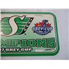 Image 3 : Saskatchewan Roughriders Autographed Plastic License Plate