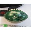 Image 2 : Saskatchewan Roughriders Lunch Bag and Autographed Mini Football
