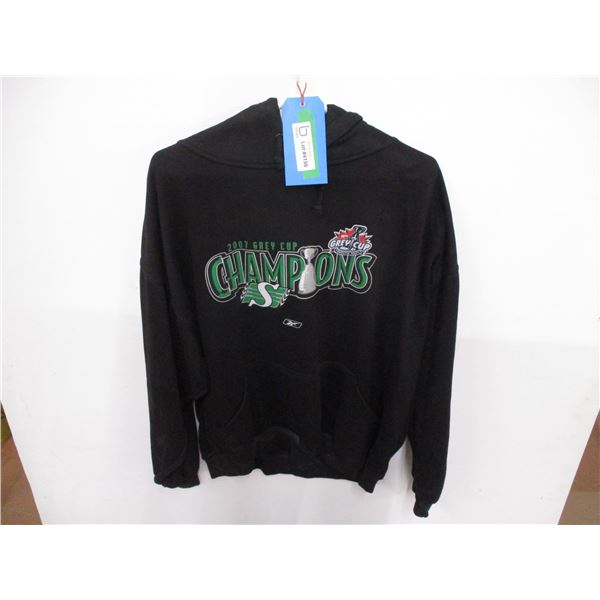 *Saskatchewan Roughriders 2007 Grey Cup Champions Hoodie - Size XL