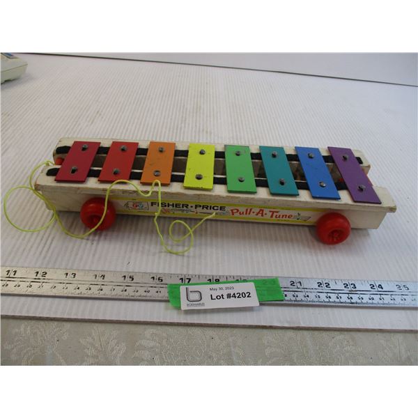 Vintage Fisher Price Pull a Tune Xylophone