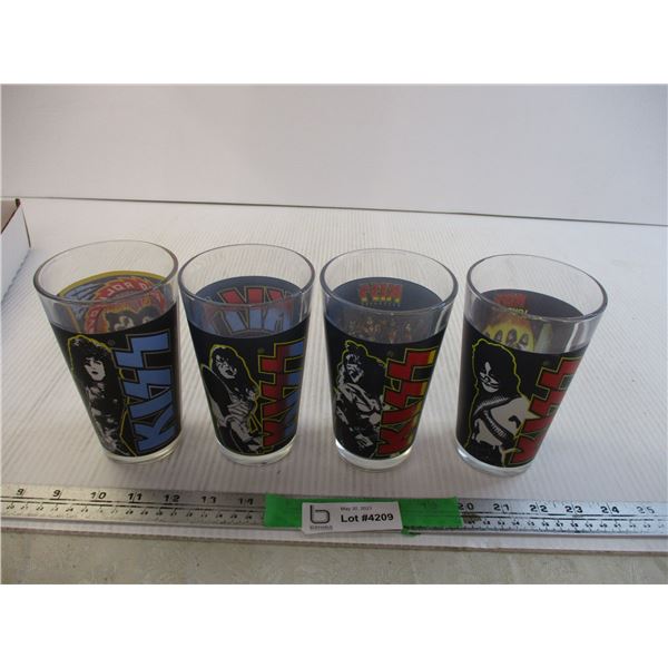 (4) "KISS," Band Glasses