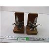 Image 1 : (2) Vintage Bird Wooden Bookends