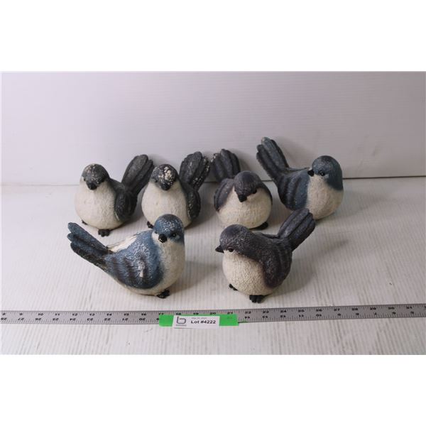 (6) Bird Lawn Ornaments