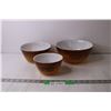 Image 1 : (3) Pyrex Mixing Bowls