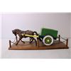 Image 2 : Wooden Folk Art Horse and Cart