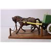 Image 3 : Wooden Folk Art Horse and Cart