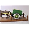 Image 4 : Wooden Folk Art Horse and Cart