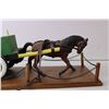 Image 6 : Wooden Folk Art Horse and Cart