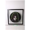 Image 1 : Framed "KISS," Band Vinyl Record Art of Peter Criss - 16 1/2" x 16 1/2"