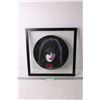 Image 1 : Framed "KISS," Band Vinyl Record Art of Paul Stanley - 16 1/2" x 16 1/2"