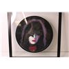 Image 2 : Framed "KISS," Band Vinyl Record Art of Paul Stanley - 16 1/2" x 16 1/2"