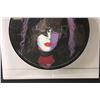Image 3 : Framed "KISS," Band Vinyl Record Art of Paul Stanley - 16 1/2" x 16 1/2"