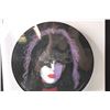 Image 4 : Framed "KISS," Band Vinyl Record Art of Paul Stanley - 16 1/2" x 16 1/2"