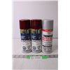 Image 1 : (3) Spray Cans of Enamel (Full, Cannot be Shipped)