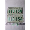 Image 1 : (2) Saskatchewan 1970 License Plates
