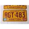 Image 2 : (2) Manitoba 1976 License Plates