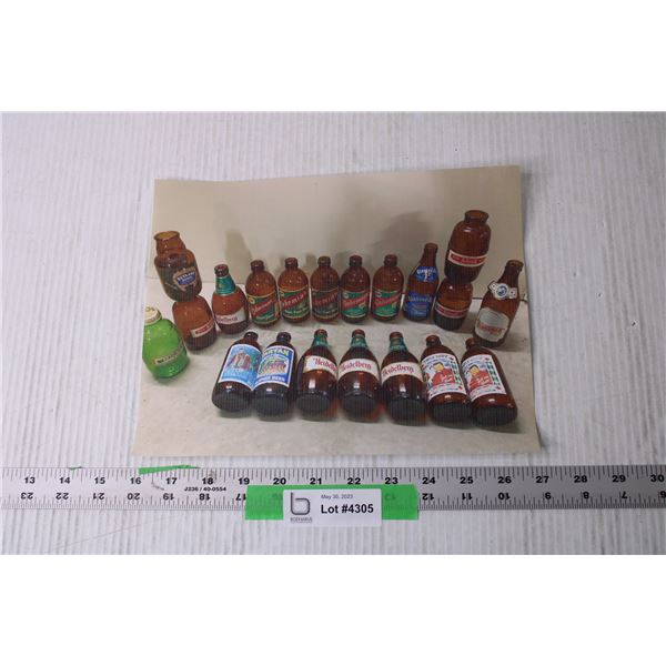 Lot of Assorted Beer Bottles - Glacier Bay, Bohemian, Heidelberg (Actual Empty Beer Bottles)