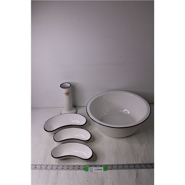 Enamel Hospital Dishes