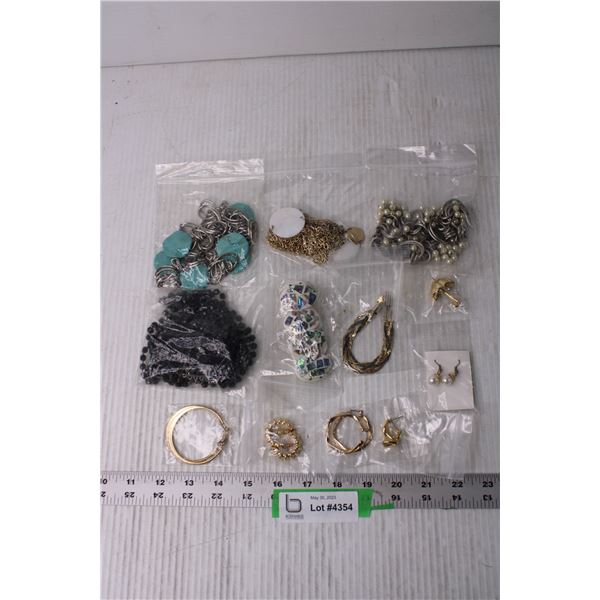 Lot of Costume Jewelry - Necklaces, Earrings