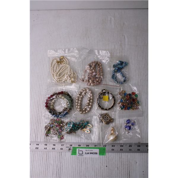 Lot of Costume Jewelry - Necklaces, Earrings