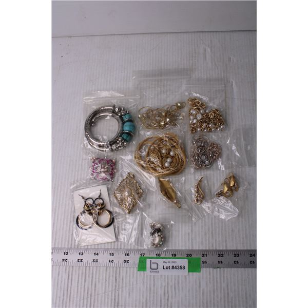 Lot of Costume Jewelry - Necklaces, Earrings