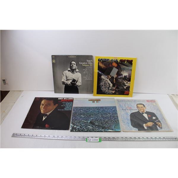 (5) Vinyl Records Andy Williams, Tony and More