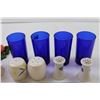 Image 2 : (4) Blue Cups+(5) Salt and Pepper Shakers+ Strawberry Decoration