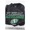 Image 4 : Large 101st Grey Cup Champions Roughriders Shirt + Large Roughriders Long Sleeve Shirt