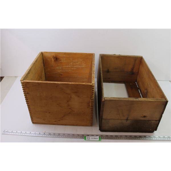 (2) Wooden Crates