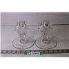 Image 1 : (2) Crystal Candle Holders