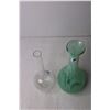 Image 3 : (2) Glass Vases (one is Art Glass)
