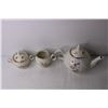 Image 2 : Porcelain Tea Pot, Creamer and Sugar