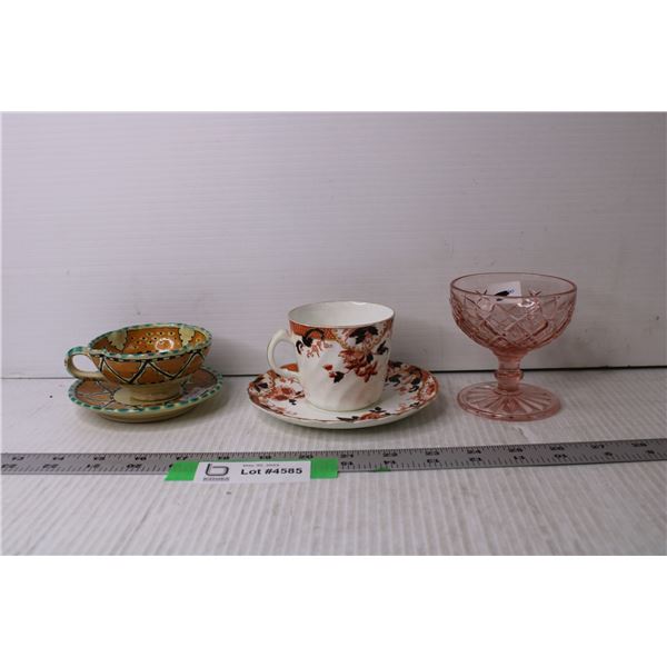 (2) Tea Cups and Saucers and Misc.