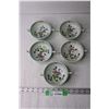 Image 1 : (5) Hand Painted Low Soup Bowls